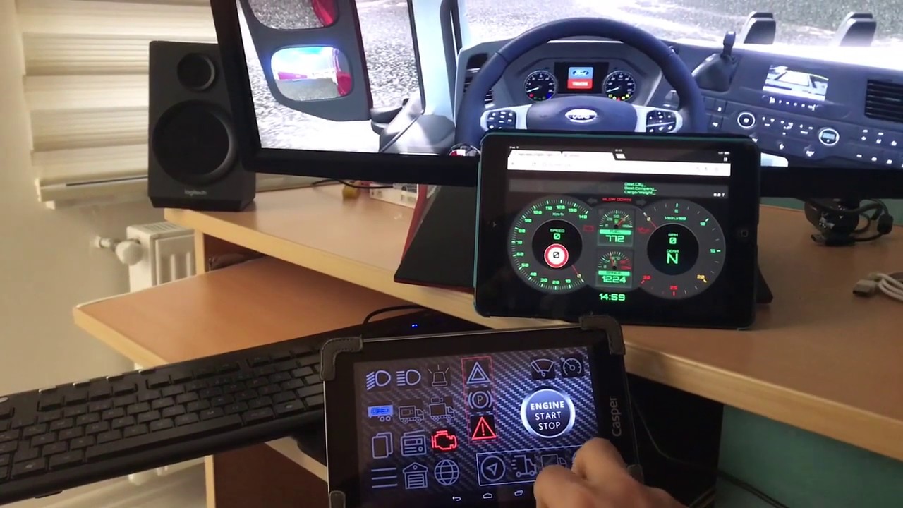 ETS 2 Telefonu veya Tableti Dashboard ve Buttonbox Yapmak YouTube