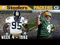 Brett Favre's FIRST Start! (Steelers vs. Packers, 1992) | NFL Classic Game Highlights