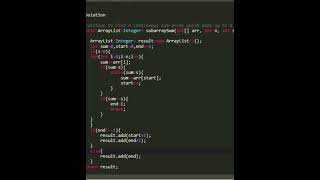 Subarray with given sum - GFG solution