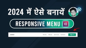 How To Create Menu With Elementor | Create Custom Header in WordPress  Hindi | 2024