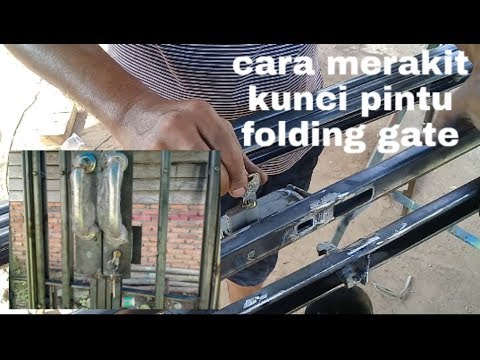  Cara  merakit kunci  pintu  folding gate YouTube