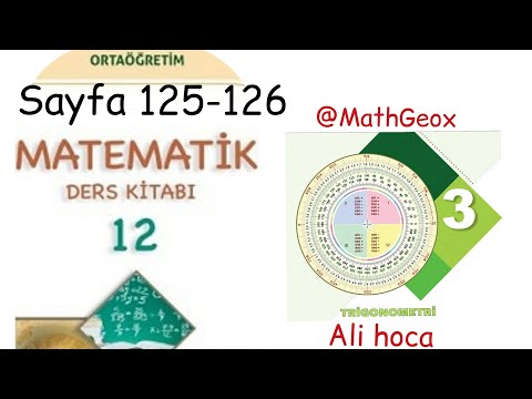 MEB 12.SINIF MATEMATİK KİTABI ALIŞTIRMA ÇÖZÜMLERİ SAYFA 125-126