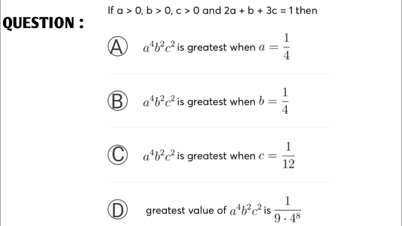 weighted A.M. greater or equal to weighted G.M. related question