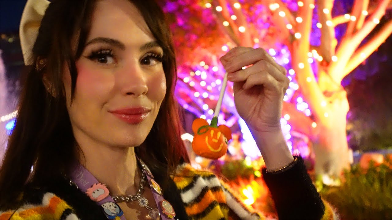 Trying DISNEYLAND HALLOWEEN Food... Leah Ashe Vlog