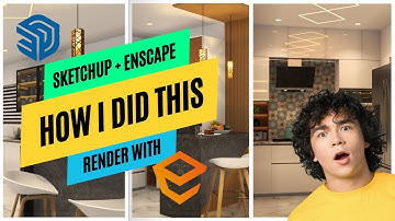 Sketchup Kitchen Interior Render | Sketchup + Enscape | Zero to Pro | Sketchup tutorial