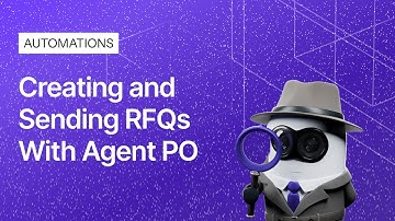 Creating and Sending RFQs With Agent PO