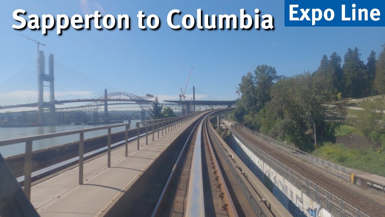 Vancouver SkyTrain - Sapperton to Columbia [Expo Line] | Station-to-Station Ride