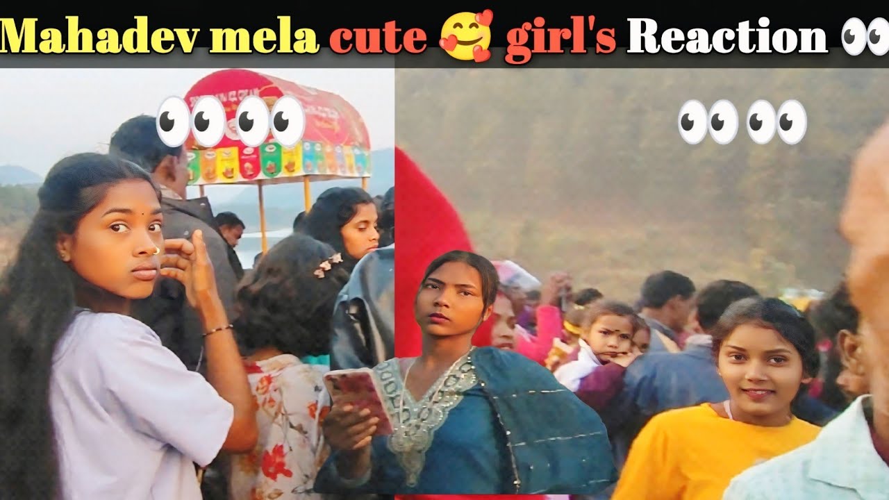 Cute 🥰Girl Reaction 👀 in mela || Mahadev mela girl reaction 