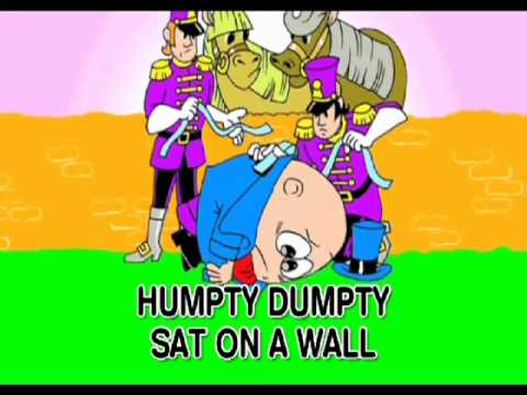 Humpty Dumpty - Nursery Rhyme - With Text - YouTube