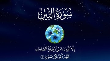 سورة التين تلاوة خاشعة بصوت جميل