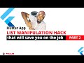 Flutter App - List manipulation hack that will save your job work hour -  part 2/4