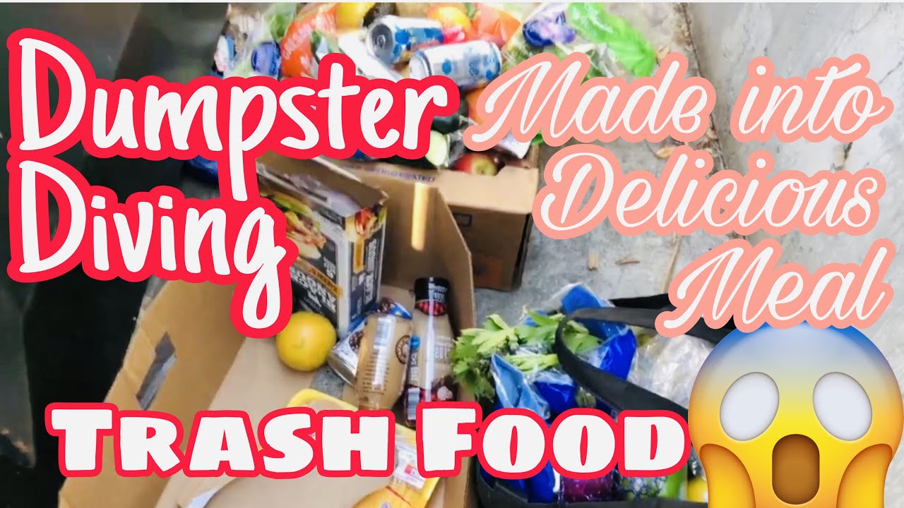 Dumpster diving cooking the food from trash pinoy abroad YouTube