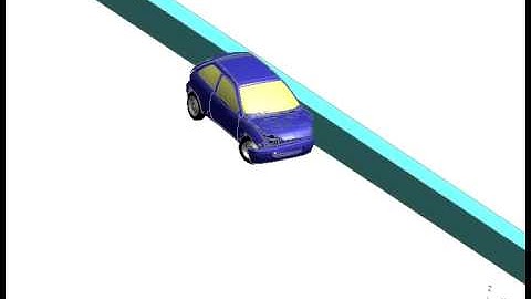 The FEA Simulation of Vehicle-Barrier Collision (Rigid Barrier)