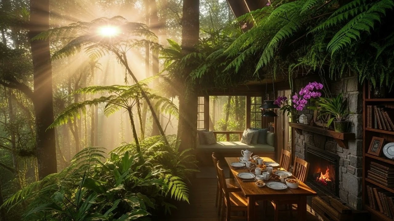 Morning Camp Vibes ⛺ | Relaxing Jazz Café Music for Focus & Calm