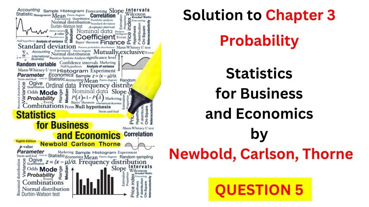 Probability - Q5 (From 'Statistics for Business and Economics' by