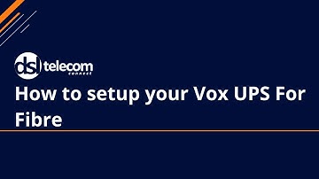 [ HOW TO ] set up your Vox UPS for a Fibre router