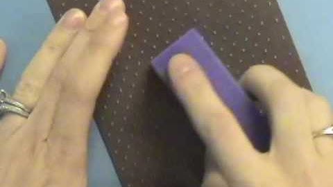 Embossing with Cuttlebug (Swiss Dots)