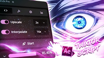 4K Quality + Smooth Twixtor in 1 click Anime Edit [ tutorial ] After Effects Extension