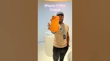 iPhone 17 Pro Colors! Cosmic Orange is a vibe ☄️ #iphone17pro #appleevent #apple