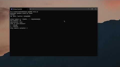 WSAP - Whatsapp spammer with python
