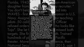 ⚓️👩‍✈️ FIRST ASIAN AMERICAN WOMAN IN NAVY