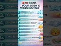 Your body is talking. Don’t ignore the signs. #youtubeshorts #wellness #healthtips #nutritiontips