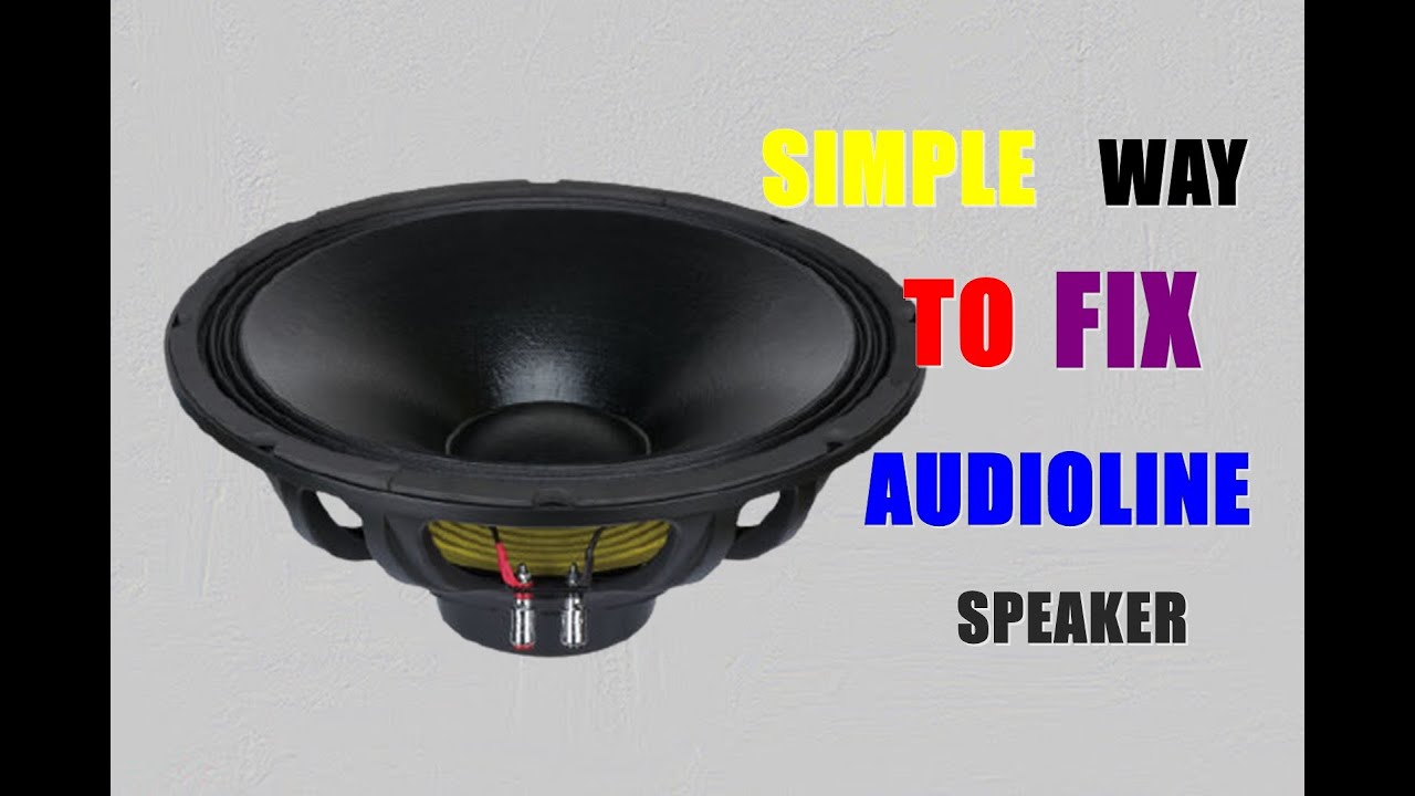 How To Repair Speaker - YouTube