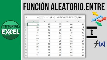 La función ALEATORIO.ENTRE en Excel ⬅️ 🔀 ➡️