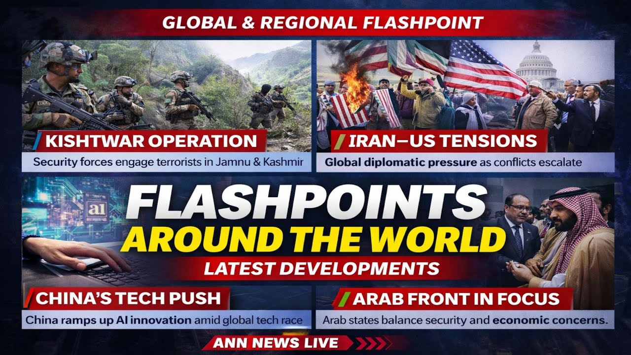 Global & Regional Fla_sh/-point: Kishtwar Operation, Ir_an–US Face-Off, China’s Tech Push