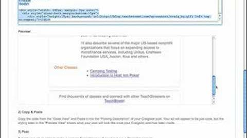 TeachStreet Craigslist HowTo