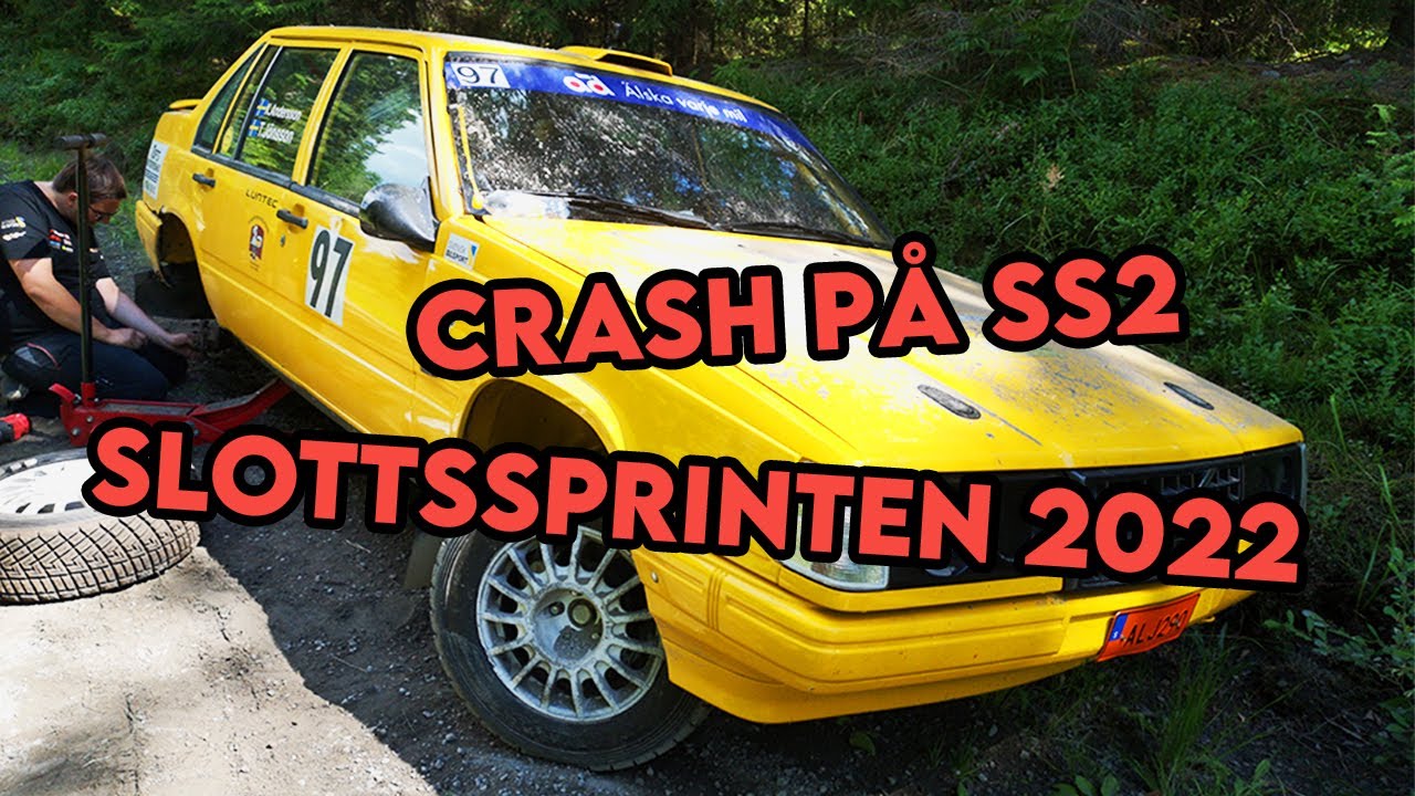 Slottssprinten 2022 SS1 - SS2 | Crash på SS2