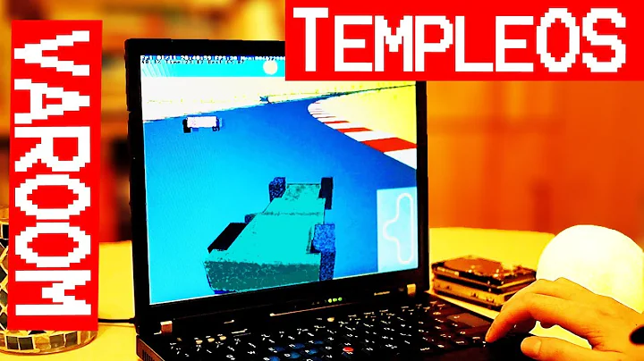 TempleOS Varoom racing game on real hardware - Terry Davis' highway to heaven