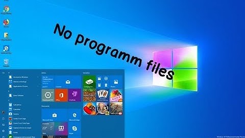 Windows without Program files