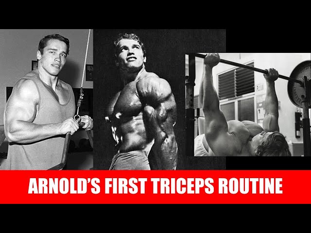 ARNOLD'S FIRST TRICEPS ROUTINE! HOW HE GREW HIS ARMS FROM 13 TO 19