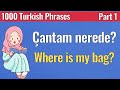 1000 turkish phrases  part 1  learn turkish easily  language animated