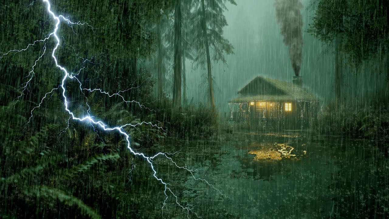 HEAVY RAIN AND THUNDER SOUNDS - DEEP SLEEP | Thunderstorm for Sleeping - Rain Sound Comfort #2