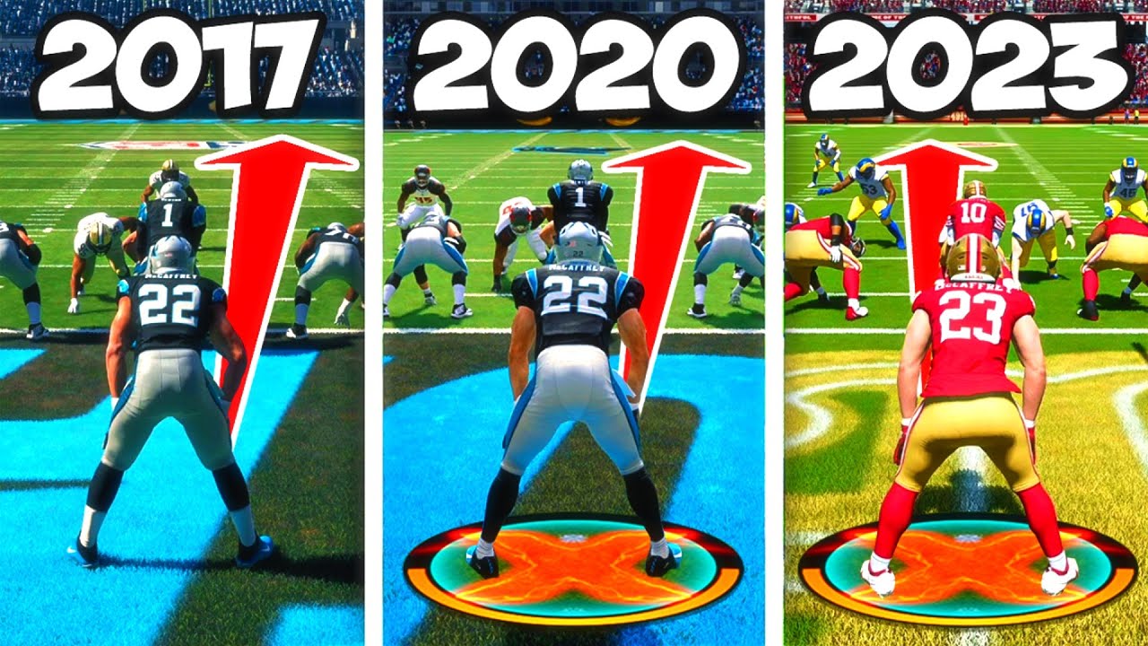 Scoring a 99 Yard TD w/ CHRISTIAN MCCAFFREY on EVERY Madden!