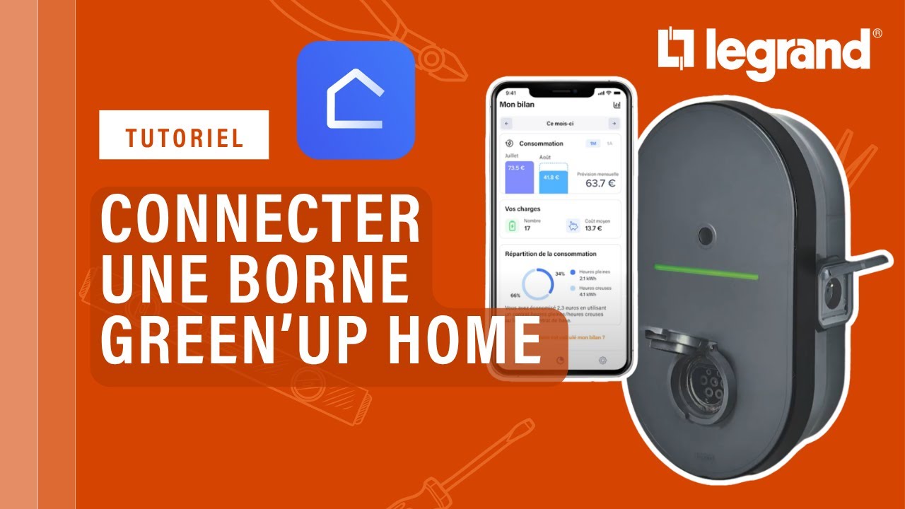 Comment connecter une borne de recharge Green'UP HOME de Legrand ?