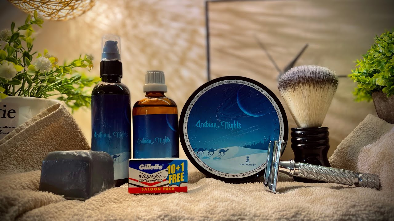 Shavologist Arabian Nights Shaving Soap, Aftershave, Skin Food, Binary Pre-Shave Soap Review.Vlog#97
