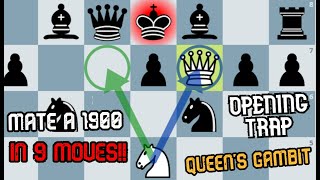 How to mate a 1900 in 9 moves | Queen&#39;s Gambit Slav Opening Trap