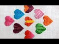 Love Design Embroidery for Beginners, Hand Embroidery 9 (Nine) Love Easy Embroidery Stitches