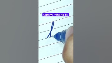 How to write small letter be | Cursive writing a to z #cursivewriting #handwriting  #shorts