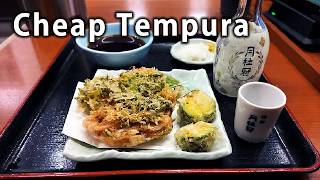 Cheap Tempura and Drinks for Japanese Salaryman | Tenya's Tempura is Delicious!