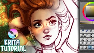 HOW TO PAINT IN KRITA 🎨✨ (Digital Art Tutorial 2020) screenshot 4