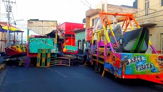 🥳 Llegan Los Juegos mecanicos ala Fiesta De la Virgen Del Carmen ( México )
