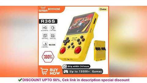 Open Source R36S Retro Handheld Video Game Console Linux System 3.5 Inch IPS Screen Portable Pocket