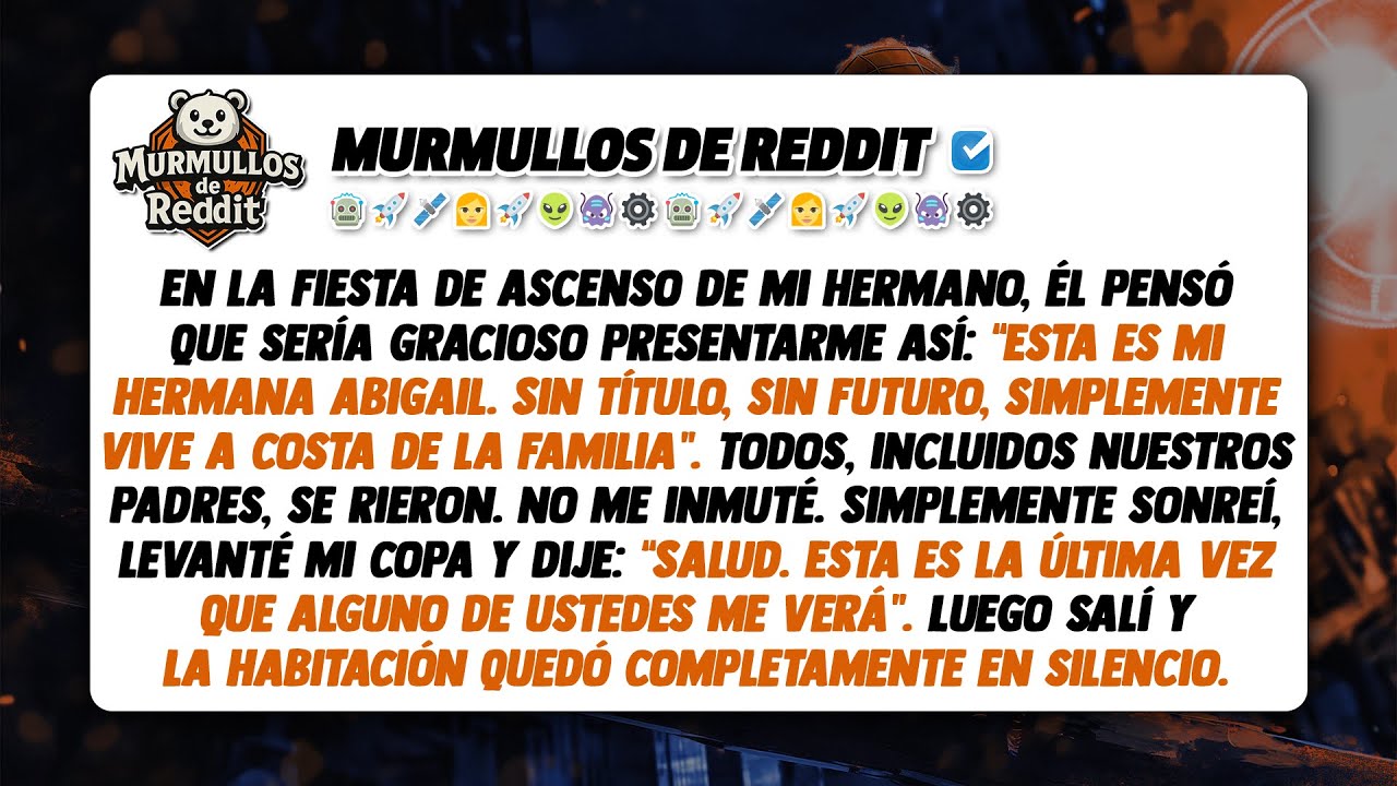 Burlada por mi propia familia en la fiesta de ascenso de mi hermano: tildada de inculta e inútil.