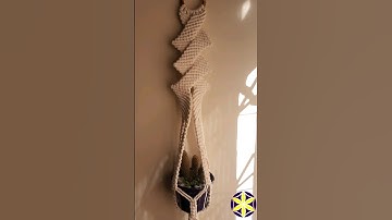 Suporte de Vaso em Macramê! Tutorial👆 #macrame #artesanato #tutorialmacrame