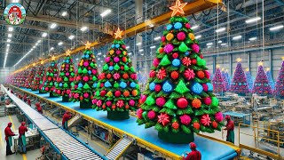 How Artificial Christmas Trees Are Made - Christmas Trees Factory Tour