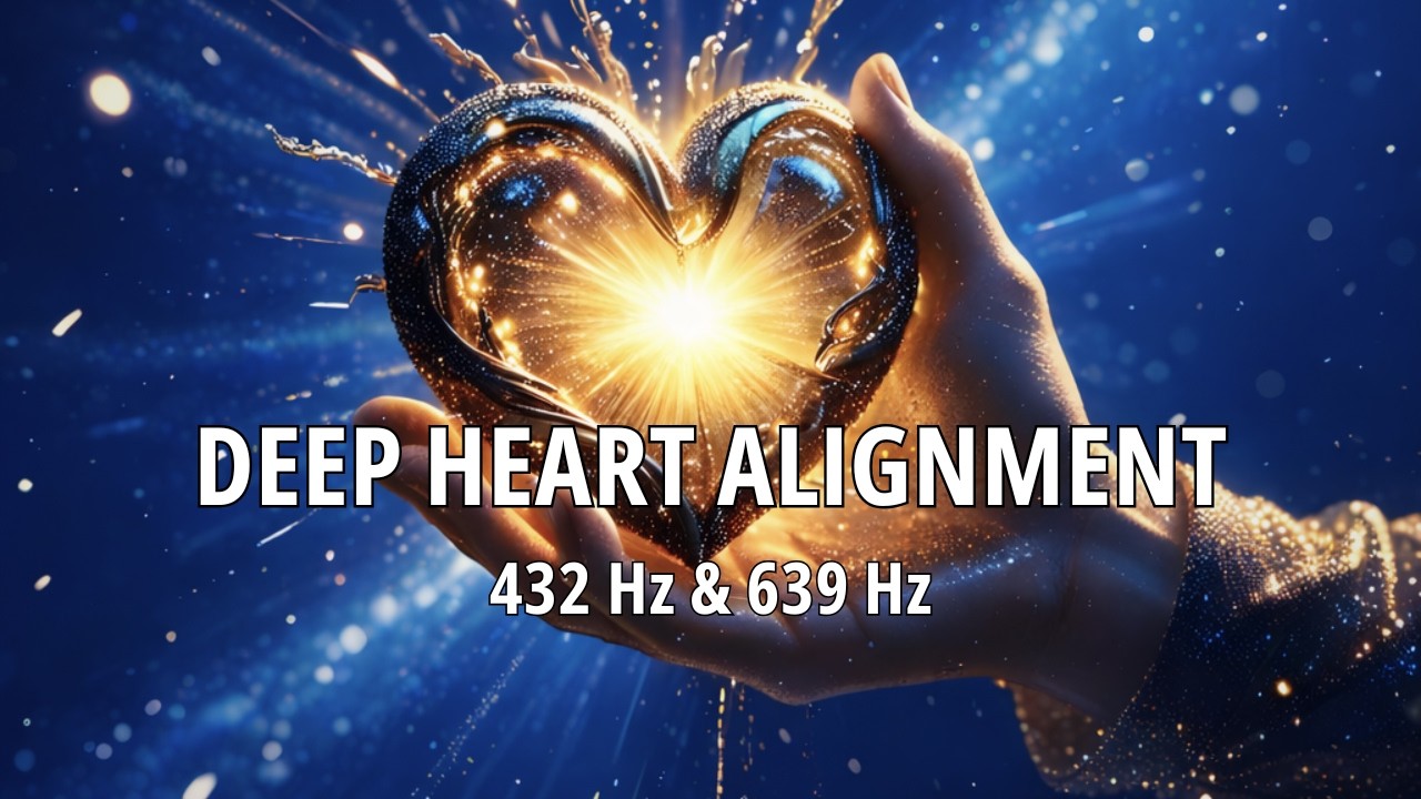Deep Heart Alignment | 432Hz & 639Hz Healing Meditation for Emotional Release